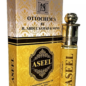 Aseel Attar Natural Perfume Oil | Rose, Saffron, Sandalwood | Premium Non-Alcoholic Vegan Fragrance | Luxury Christmas Gift, by Ottochem&#39;s