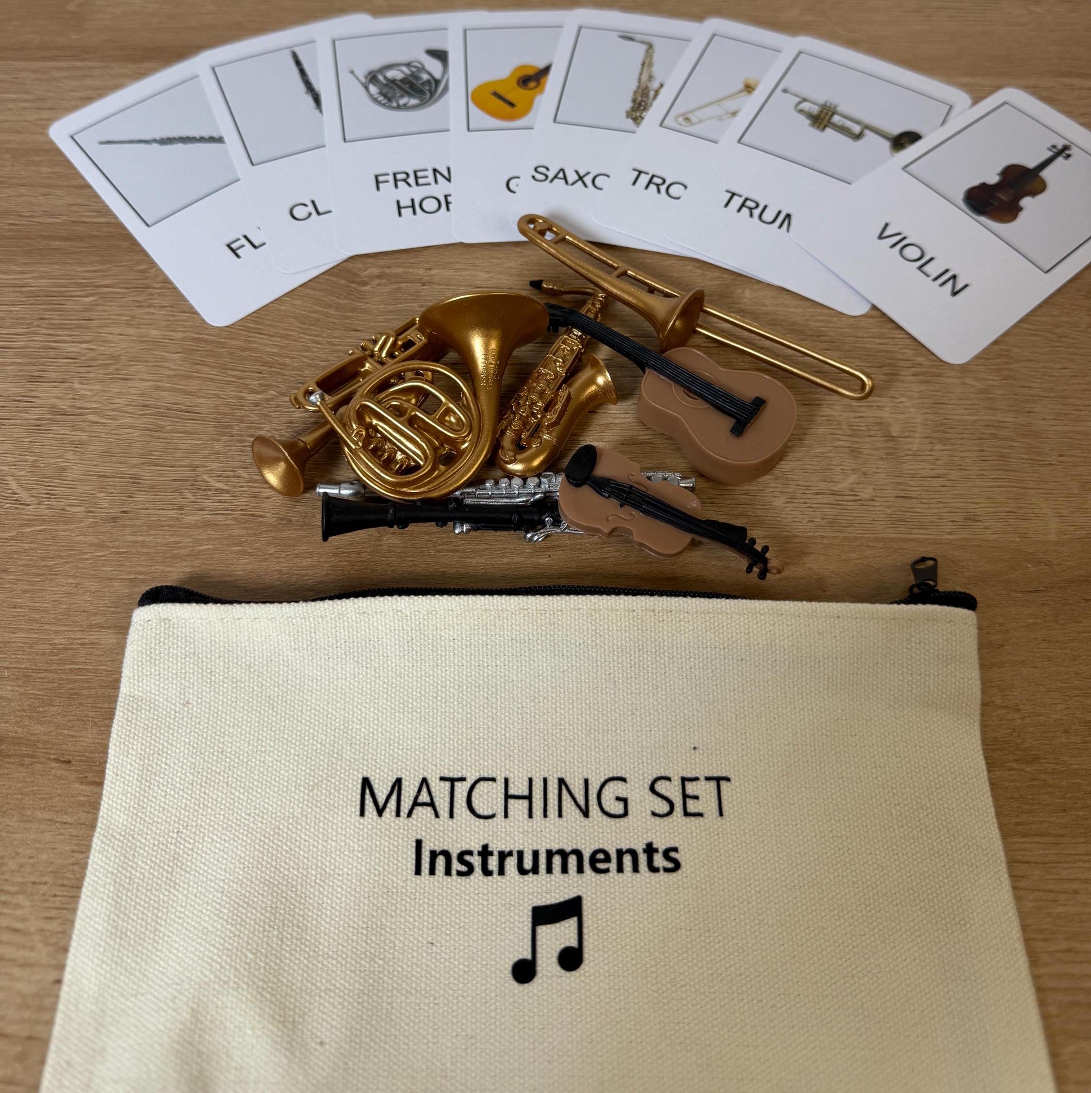 Montessori Instrument Matching Game: Realistic Figures, Learning Toy - Etsy