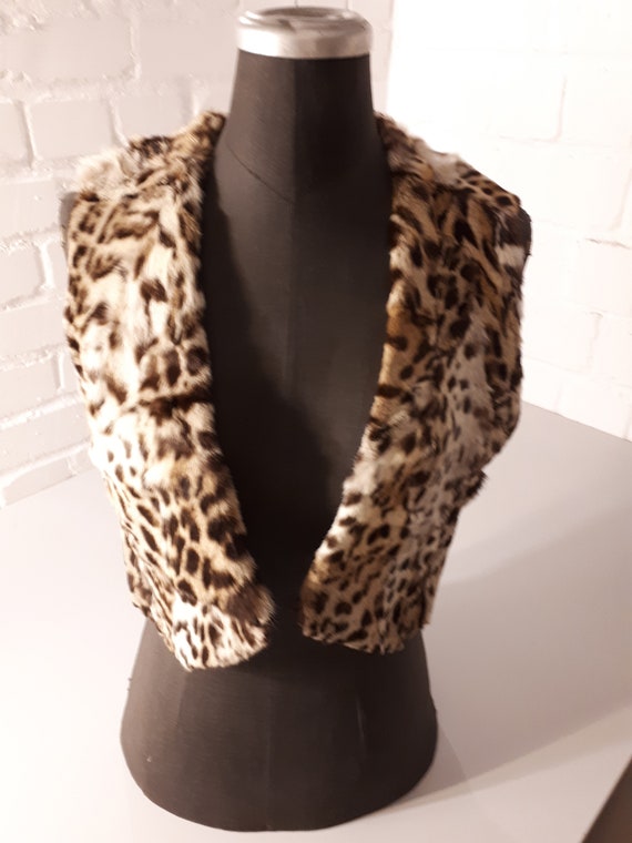 Real fur ocelot vest size. M - 1960s - assembled … - image 3