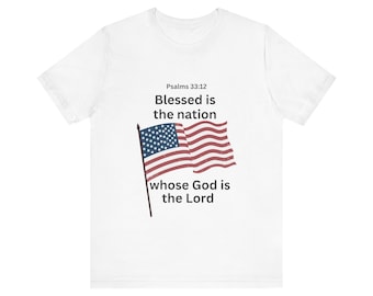 Gesegnet ist das Nation Unisex Jersey Kurzarm-T-Shirt
