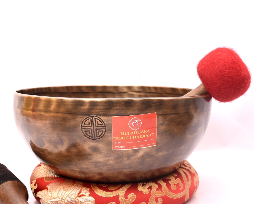 Bol Tibetain 7 Metaux Fait Main 6 Inch Heart Chakras F Note Tuning Bowl-Full Moon Bowl Bol Tibétain Bol Tibetain 7 Metaux Fait Main 6 Inch Heart Chakras F Note Tuning Bowl-Full Moon Bowl Bol Tibétain