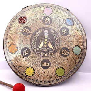 60 CM Diameter Gong | Tibetan Gong | Yogi Crafted Gong | Deep Sound Vibration | Gong Sound Bath | Spiritual Healing Gong | Yoga Meditation