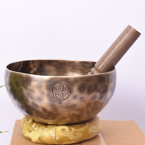 6インチ フルムーンシンギングボウル | ハンドメイド フルムーン