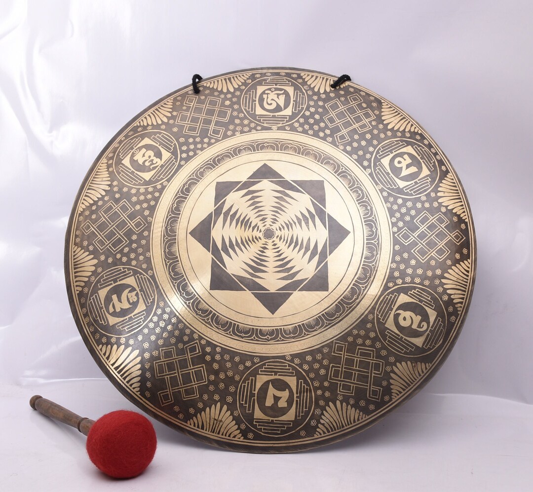 22 Inch Handmade Tibetan Gong Deep Sound Vibration Gong Seven Chakras