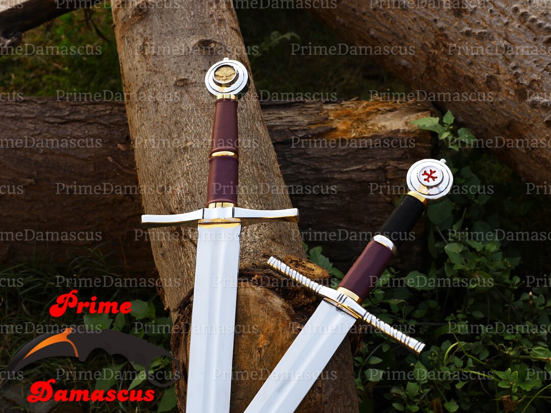 Hand Forged Raven Long Sword Knight Medieval Handmade Master Sword With ...