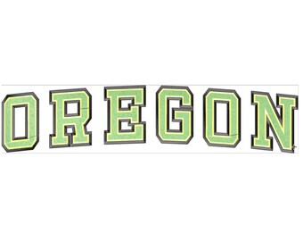 Motif de broderie de l'État de l'Oregon, sweat-shirt, sweats à capuche, col rond, PES, téléchargement immédiat, motif de fichier de broderie, personnalisable