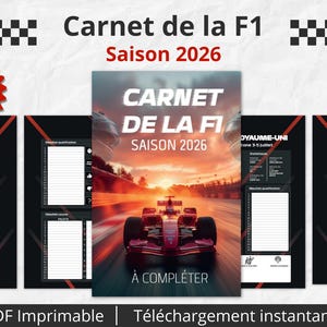 F1 2026 Logbook: Tracking log to be completed throughout the season
