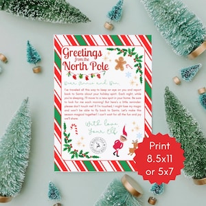 Personalized Elf Arrival Letter: North Pole Greetings (Printable Digital File)