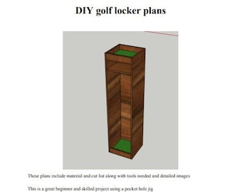 DIY Golf Locker Plans, Golf Storage Blueprints