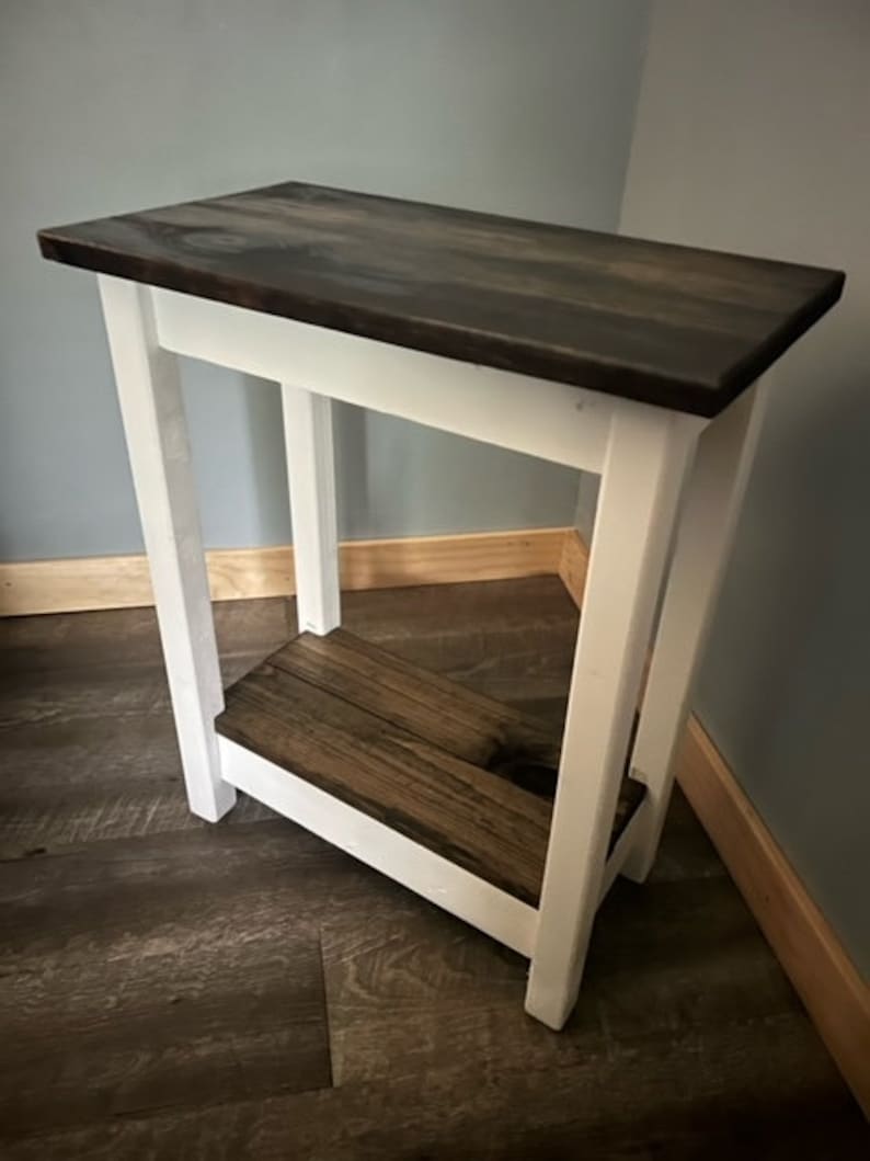 Simple Farmhouse End Table Plans / Instruction Manual / DIY Plans / Instant Download Etsy