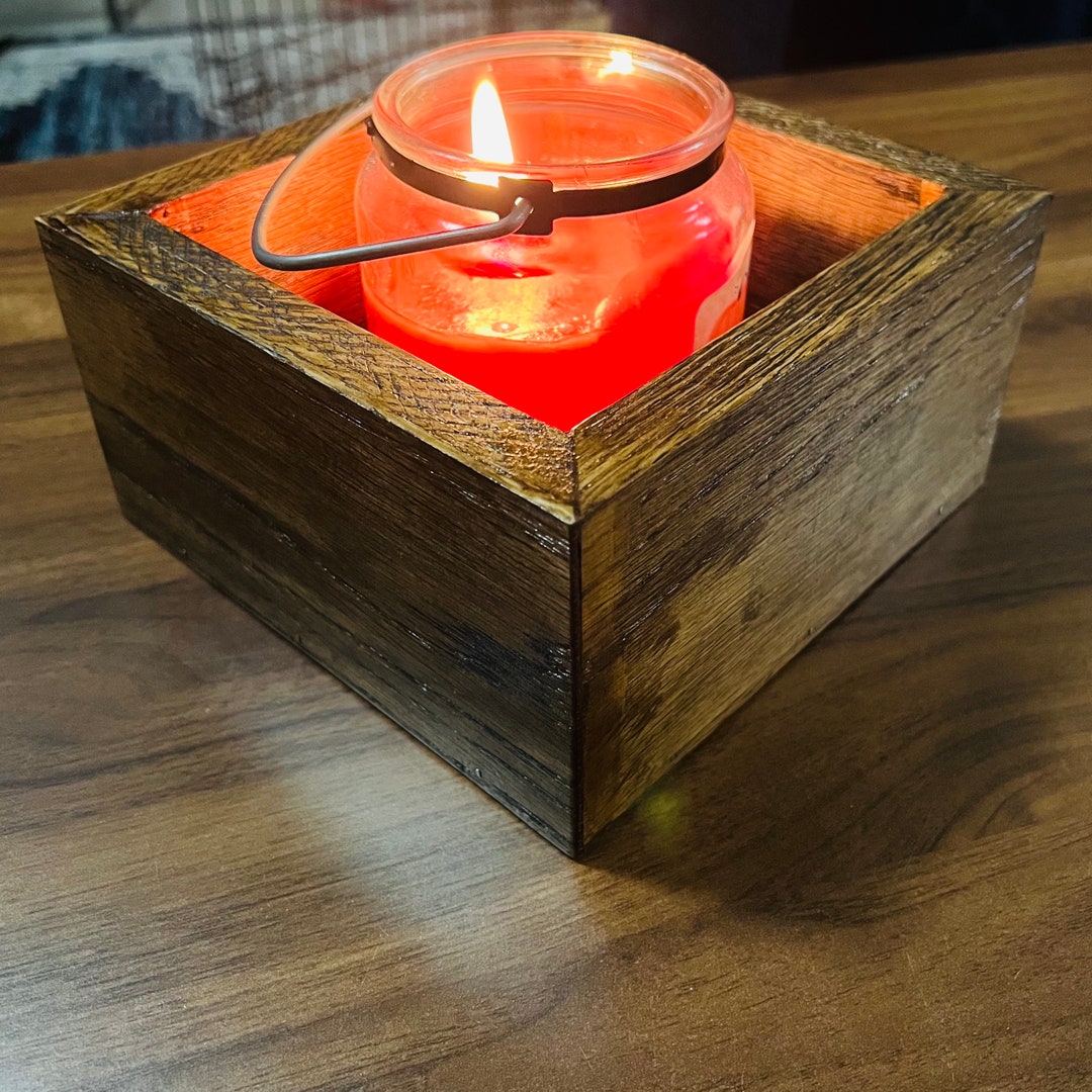 Rustic Farmhouse Candle Holder/coffee Table Tray Etsy