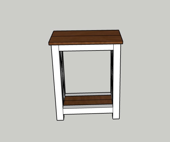 Farmhouse End Table Digital Plans - Etsy
