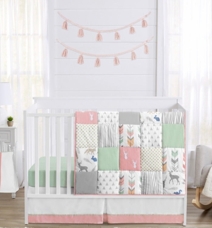 New Sweet Jojo Designs Woodsy Nursery Bedding and Accessories Etsy