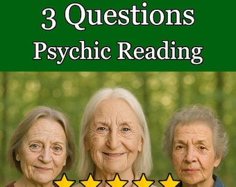3 Question Psychic Reading: Same Day Intuitive Guidance (PDF in 24 Hours)
