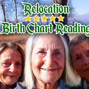 Leitura de realocação - Leitura do mapa natal para suas percepções de mudança e orientação sobre a influência do novo lugar pelo Mother Moon Coven