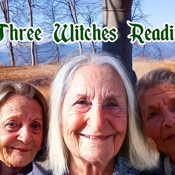 Psychic Reading Same Day from Three Witches, General Guidance Ritual,  Psychic Predictions and Advice, No Tarot Reading, Personalized