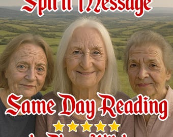 Same Day Spirit Message Psychic Reading: Intuitive Guidance (Custom PDF in 24 Hours)