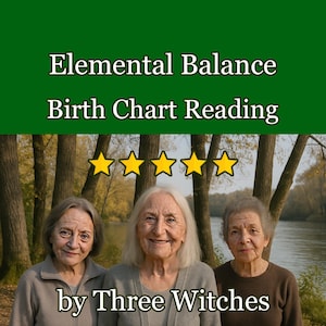 Astrology Reading for Elemental Balance: Natal Chart Analysis (PDF Report)