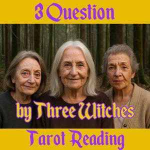 Lectura de Tarot de 3 Preguntas: Guía e Intuición el mismo día / Mensaje Espiritual en PDF / Aquelarre de la Madre Luna