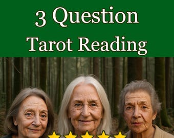 3 Question Tarot Reading: Same Day Intuitive Guidance (PDF in 24 Hours)