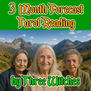Tarot Reading for 3 Months Ahead – Energy Forecast, Spiritual Clarity & Life Path Guidance | Digital PDF | Mother Moon Coven