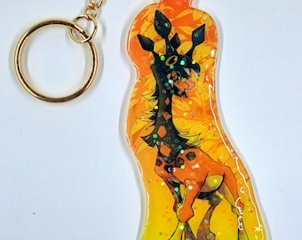 Scary Giraffe Plastic Charm