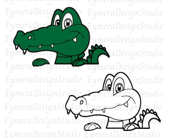 Alligator SVG, Cute Baby Crocodile SVG, Crocodile Clipart, Safari Animal PNG, Crocodile Svg,Jpg,Ai,Pdf,Png,Alligator Cut files