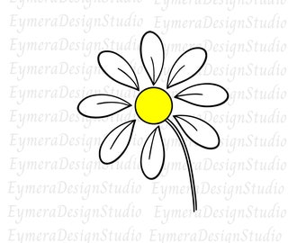 Daisy Flower, Daisy SVG, Daisy PNG, Vector Cut File,  Sublimation, Daisy Clip Art, Instant Download,Digital Download, Pdf, Jpeg, Ai
