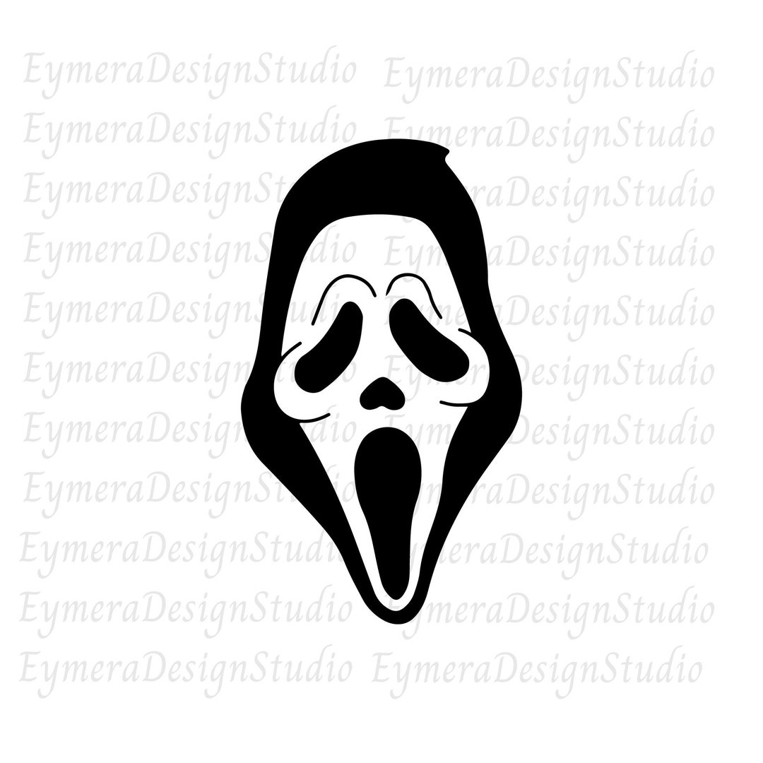 Scream face svg, Scream Movie Ghost Face, visage fantôme svg, fantôme ...