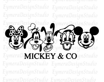 Mickeyy and Friends Svg, Png, Ai, Jpg, Pdf, Instant Download Printable Design Svg For Cricut Cutting File