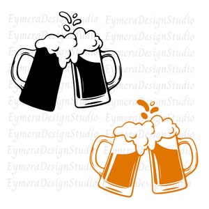 Beer Mug SVG, Beer Glass Mugs PNG, Cricut Svg Cut, Cheers And Beers Svg,Png,Ai,Jpg,Pdf,Digital Download