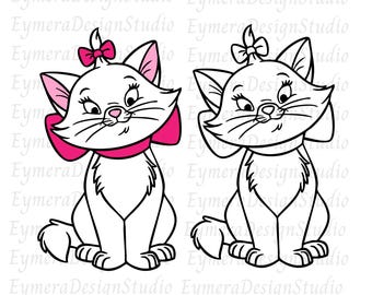 Marie svg, Aristocats svg, Cats SVG, Instant Download Printable Design Svg,Png,Ai,Jpg,Pdf,Digital Download