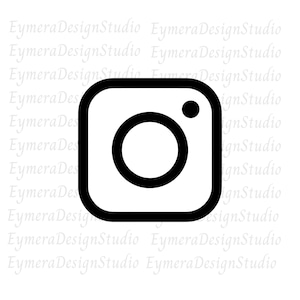 Instagram Svg, Social Media Svg, Social Media Icon, Instagram Cricut Svg, Instagram Silhouette, Png, Ai, Jpeg, Pdf, Svg, Digital Download