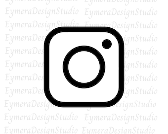 Instagram Svg, Social Media Svg, Social Media Icon, Instagram Cricut Svg, Instagram Silhouette, Png, Ai, Jpeg, Pdf, Svg, Digital Download
