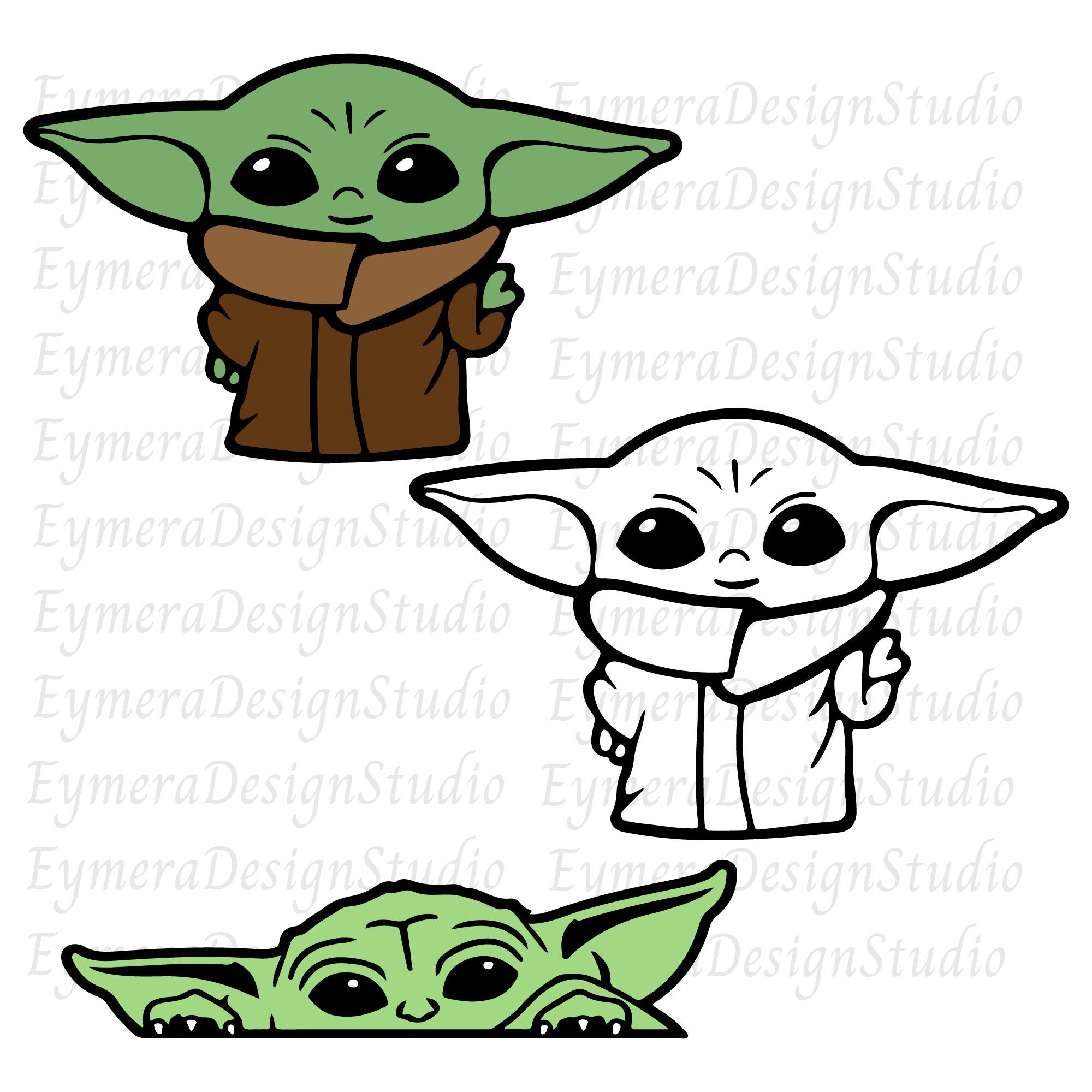 yoda c lip art Baby Yoda SVG, Baby Yoda Clipart For,cricut and Silhouette Cut Files,  Instant Download, Svg,ai,png,jpg,pdf, Digital Download