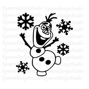 Olaf SVG, Snowman Svg, Frozen svg, Happy Snowman Svg, Clipart, Cricut,Svg,Ai,Png,Pdf,Jpg, File Instant Download