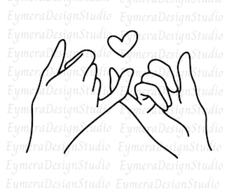 Besties Couple Hands SVG, Best Friends svg, Hand Holding Svg, Friendship svg, Heart svg, Couple Svg,Png,Ai,Jpg,Pdf, Digital Download