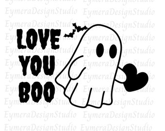 Halloween svg Boo means, love you in Ghost SVG, cute ghost clipart print cut file Cricut,SVG, png,ai,jpg,pdf,Digital Download