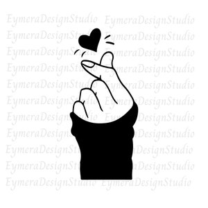 Coração coreano SVGKorean Love Hand Heart Fingers, mãos de amor coreano, dedos de coração, amor, amor svg, mão de coração svg,png,ai,jpg,pdf