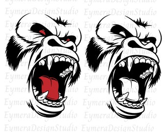 Gorilla SVG, Great for T-Shirts,Svg, Png, Ai, Jpg, Pdf, Digital Download