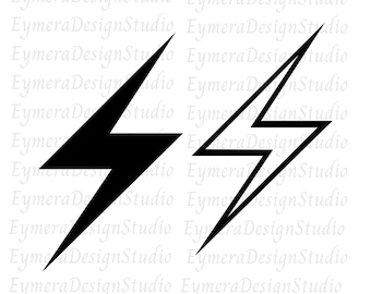 Ikona błyskawicy Svg, Piorun Svg, Flash Svg, Clipart błyskawicy, Plik cięcia pioruna Cricut, Thunder Svg, jpeg, png, ai, pdf