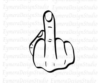 Middle Finger Svg, Finger Svg, Png, Pdf, Jpg, Ai,  Digital Download Instant Download Files