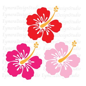 Hibiscus Svg, Hibiscus Clip Art, Hawaiian Flower Svg, Hibiscus Flower Svg, Flower Svg, Png, Ai, JPG, Pdf, Digital Download
