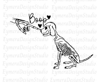 Dog Skeleton Boop Halloween SVG PNG files, Funny Dog Skeleton Png,  Halloween Dog Png, Svg, Jpg, Pdf, Ai, Digital Download