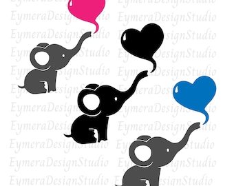 Baby Elephant SVG,Elephant svg file,Elephant svg cut file,Baby Shower,svg Silhouette,Instant download, Png, Ai, Jpeg, Pdf Digital Download