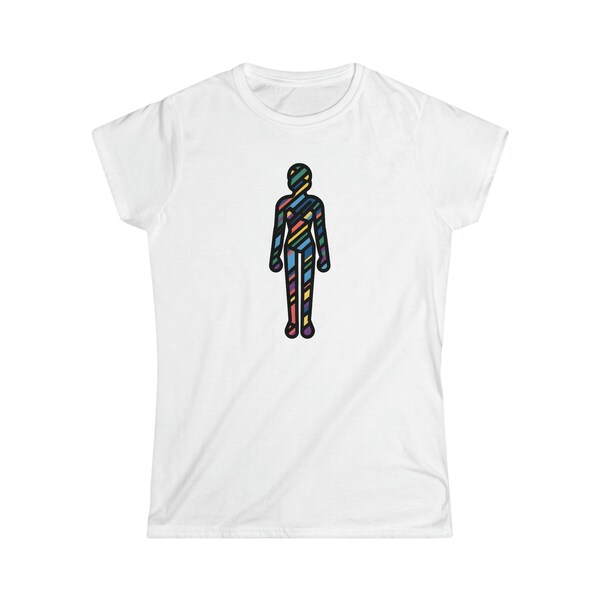 T-shirt femme en coton Pop-Art "L'iconique revisité" - Inspiration David Aja