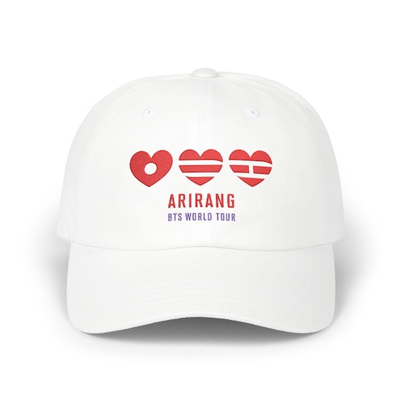 Arirang BTS World Tour Heart Embroidered Baseball Hat - Etsy