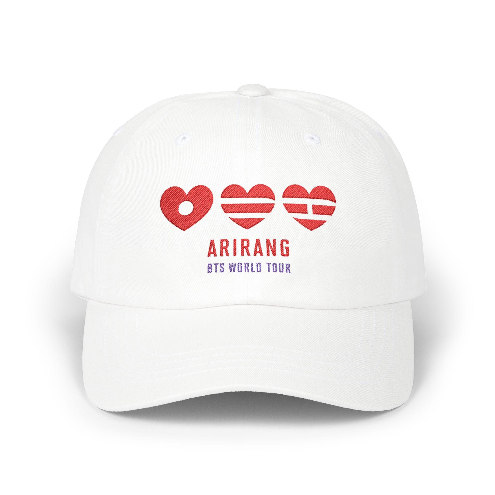 Arirang BTS World Tour Heart Embroidered Baseball Hat - Etsy