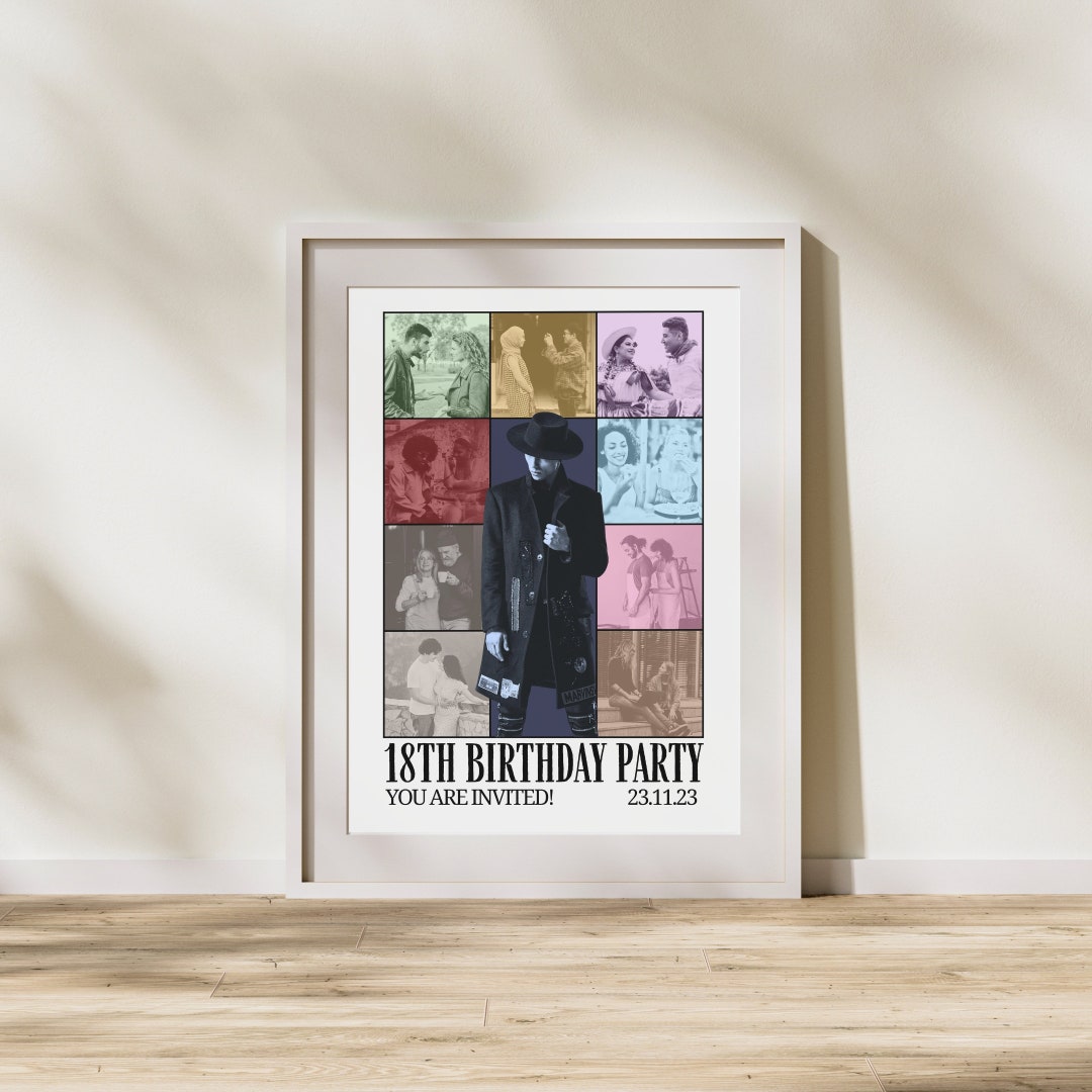 Taylor Swift Eras Tour Plantilla de lienzo de póster Etsy España