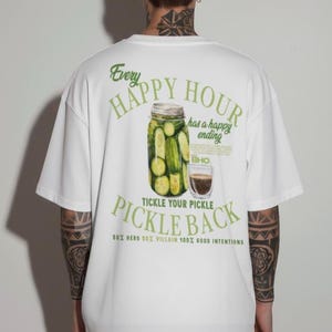 Funny Pickle-Back Cocktail TeePickle Lover, Retro Aesthetic, Funny Drinking Tee, Retro 90s Bootleg, Alcohol Humor Unisex Tee